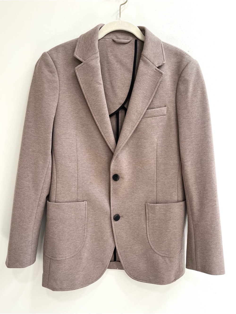 Stitch Fix Artefact Heathered Two Button Knit Blazer Brown Tan Stretch Men’s XS